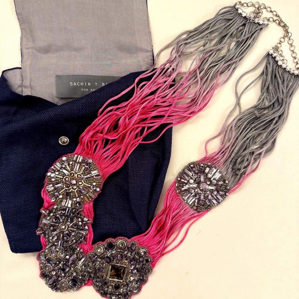 Sachin + Babi for Ankasa Crystal Bib Necklace